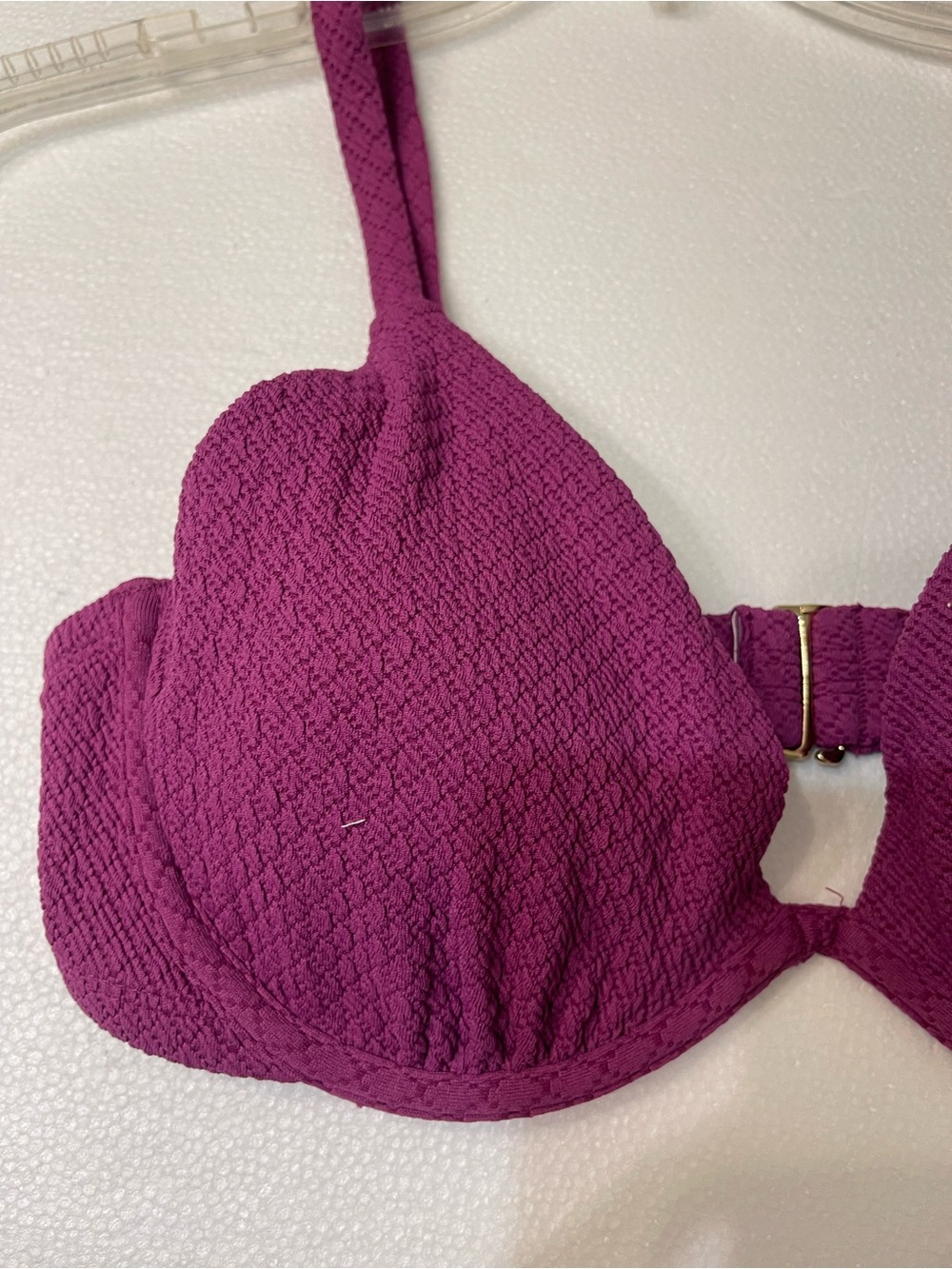 Shade & Shore Raspberry Textured Underwire Bra - Picture 3 of 4